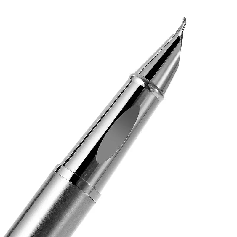 Luxury Metal Fountain Pen 0.38/0.8/1.3mm Curved Nib Student Writing Pen School Art Exercise Signature Supplies Office Stationery